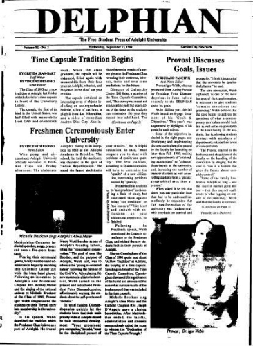 The Delphian, September 13, 1989