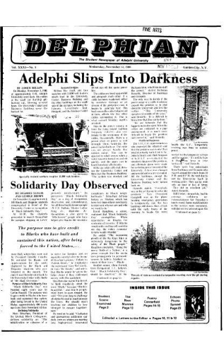 The Delphian, November 12, 1980