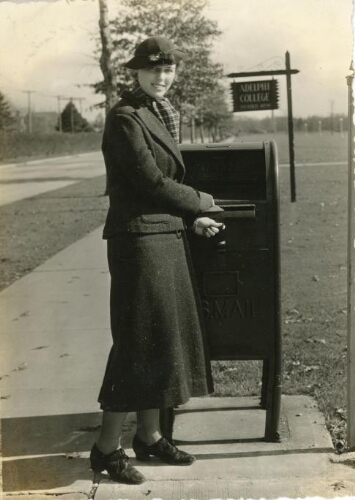 Sending a letter home, 1930s