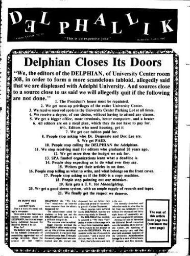 The Delphallik, April 01, 1987
