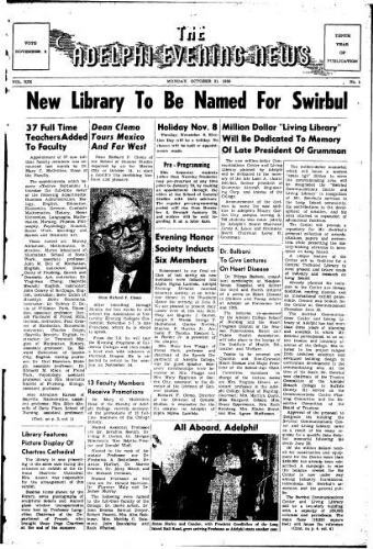 Adelphi Evening News 1960-10-31