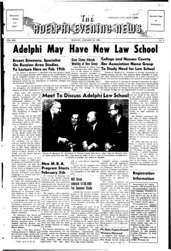 Adelphi Evening News 1962-01-29
