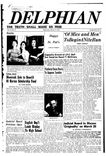 The Delphian, March 13, 1957