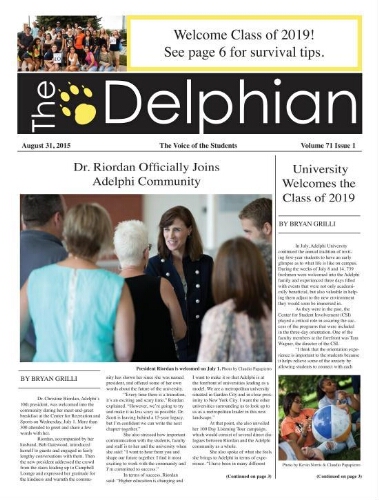 The Delphian, August 31, 2015