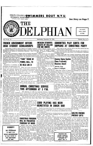 The Delphian, December 15, 1955