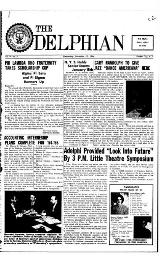 The Delphian, November 17, 1954