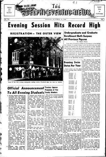 Adelphi Evening News 1958-10-13