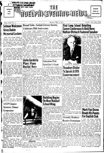 Adelphi Evening News 1955-05-09