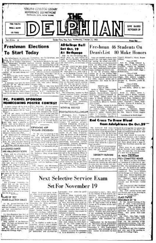 The Delphian, October 21, 1953